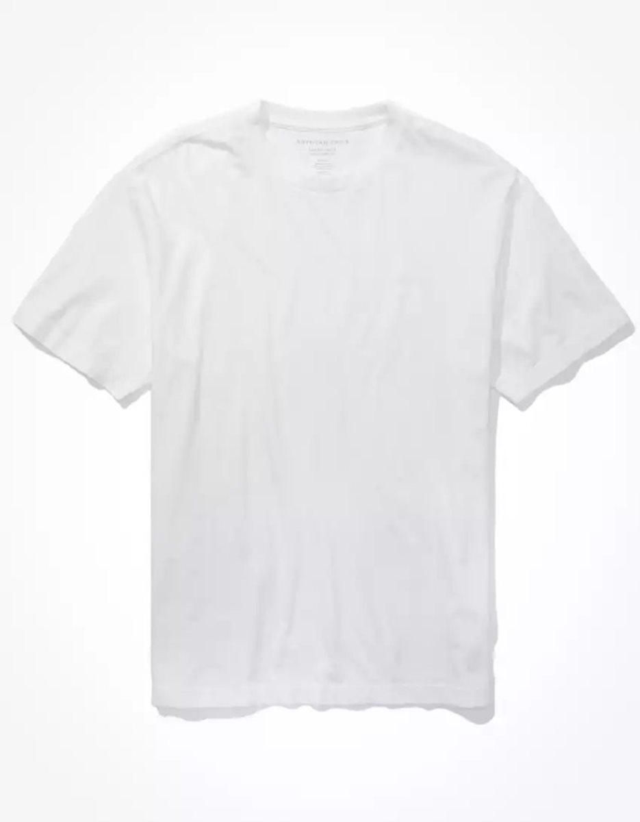 T Shirts American Eagle AE Super Soft Legend Blanche Homme | IAO-01382375